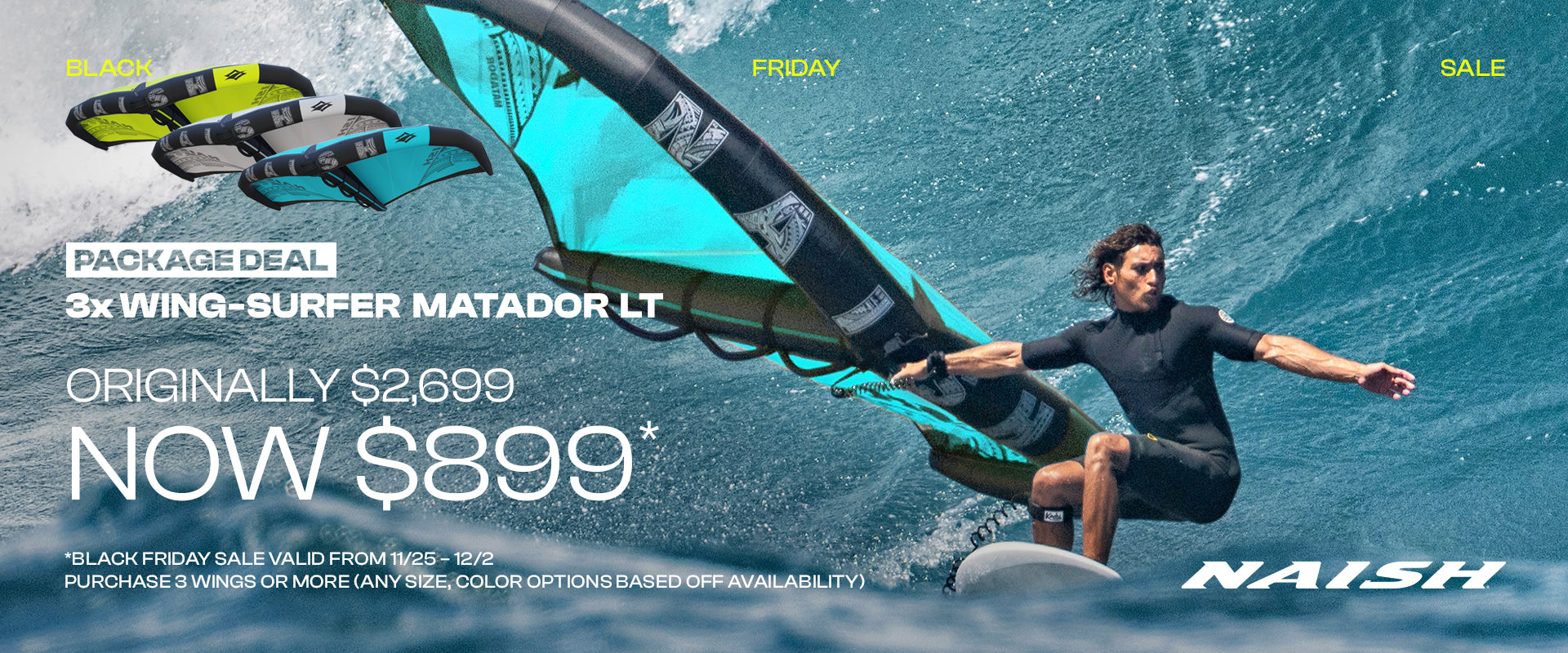 3X WING-SURFER MATADOR LT PACKAGE DEAL [Limited Time Offer]